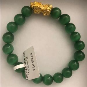 ❌SOLD❌🌸REAL 24K GOLD PIYAO LUCKY CHARM BRACELET🌸